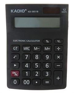 Калькулятор настольный 12 разрядный 3851B двойное питание Кнр