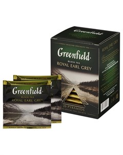 Чай Royal Earl Grey черн фольг пирамидки 20 пак уп 0900 08 Greenfield