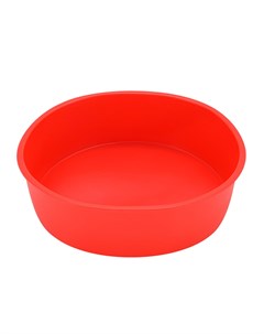 Форма для выпечки силиконовая 20 19 5 см красная Guffman