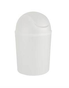 Ведро мусорное cover bin белое 20х20х32 см 4 5 л Wenko sanitary