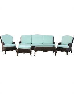 Комплект мебели Manchester 5 предметов голубой Rattan grand