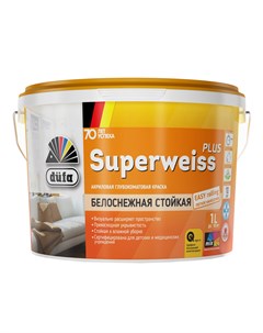 Краска Superweiss Plus глубокоматовая 1 л Dufa retail
