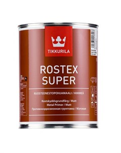 Грунт 7555 Rostex Super красно коричневый 1л Тиккурила ойл