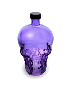 Бутылка стеклянная Gja 0 74 л череп фиолетовый Велес