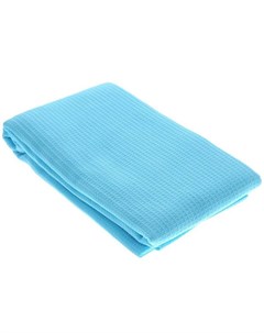 Вафельное полотенце простынь банное голубое 80x150 см Банные штучки