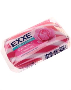 Крем мыло нежный пион 80 г розовое Exxe
