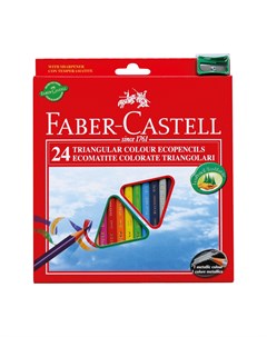 Набор цветных карандашей 24 цвета с точилкой Faber-castell