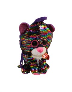 Рюкзак игрушка Дотти леопард многоцветный с пайетками Ty