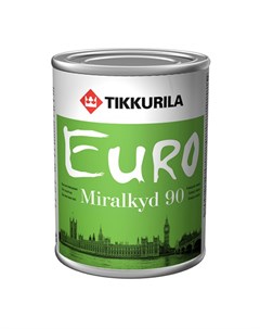 Эмаль алкидная высокоглянцевая Euro Miralkyd 90 база с 0 9л Tikkurila