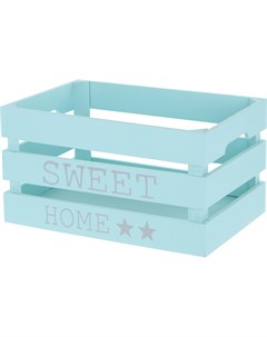 Деревянный ящик Sweet Home голубой L 35х25х18 см Zihan
