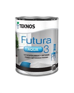 Грунтовка белая матовая Futura Aqua 3 PM1 1 0 9 л Teknos
