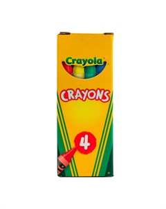 Мелки восковые 4 шт Crayola