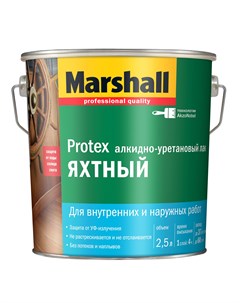 Лак для яхт полуматовый Protex 2 5л Marshall