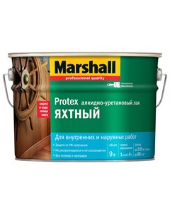 Лак для яхт полуматовый Protex 9л Marshall