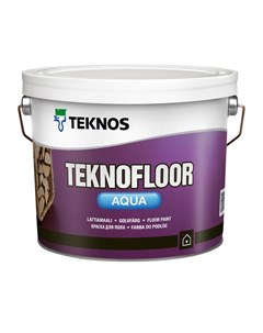 Краска полуглянцевая белая Teknofloor Aqua PM1 3 2 7 л Teknos