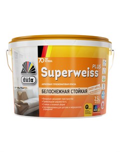 Краска Superweiss Plus глубокоматовая 2 5 л Dufa retail
