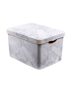 Коробка декоративная Stockholm l marble 25х39 5х29 5 см Curver
