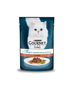 Влажный корм для кошек Perle с уткой 85г Gourmet