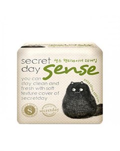 Ультратонкие ежедневные дышащие органические прокладки Sense 20 шт 15 5 см Прокладки Secret day
