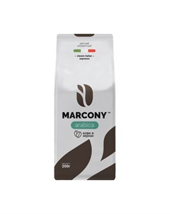 Кофе зерновой Arabica м у 200 г Marcony