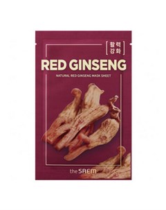 Маска для лица Natural Red Ginseng 21 мл The saem
