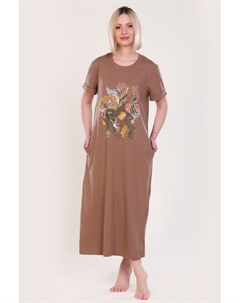 Платье трикотажное Трина коричневое рр Инсантрик