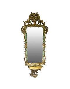 Зеркало в золотистой раме с декором 61х153см Wah luen handicraft