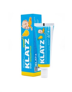 Зубная паста от 0 до 4 лет Большая груша без фтора 40 мл Baby Klatz