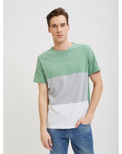 Трёхцветная футболка Sevenext оливкового цвета Profmax