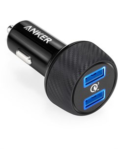 Автомобильное зарядное устройство PowerDrive Speed 2 A2228 39W 2xUSB черное Anker
