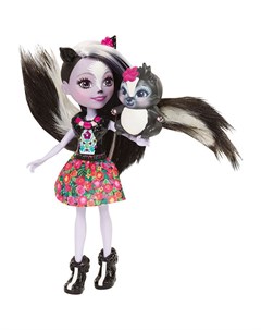 Кукла Enchantimals с любимой зверюшкой DVH87 FXM72 Седж Скунси Mattel