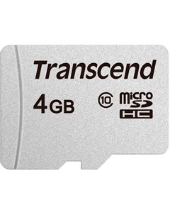Карта памяти Micro SecureDigital 4Gb class10 UHS 1 TS4GUSD300S Transcend