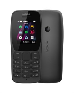 Мобильный телефон 110 Dual Sim ТА 1192 Black Nokia