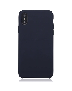 Чехол для Apple iPhone Xs Max Brosco Softrubber, накладка, синий