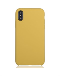 Чехол для Apple iPhone Xs Max Softrubber накладка желтый Brosco