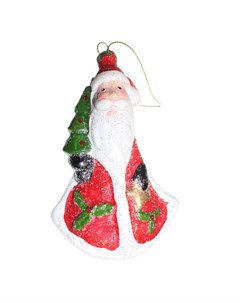 Ёлочное украшение Дед Мороз 13 см пластик Новогодняя сказка