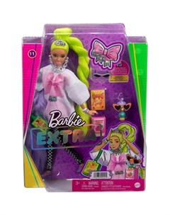 Кукла Barbie Экстра Кукла с зелеными неоновыми волосами HDJ44 Mattel