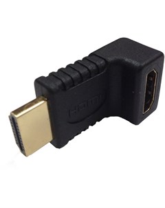 Переходник HDMI F HDMI M угловой Оем