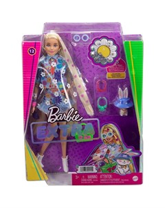 Кукла Barbie Экстра Кукла в одежде с цветочным принтом HDJ45 Mattel