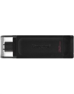 USB Flash накопитель 32GB DataTraveler 70 DT70 32GB USB Type C Черный Kingston