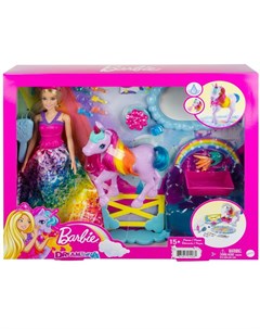 Barbie Дримтопия Кукла и единорог GTG01 Mattel