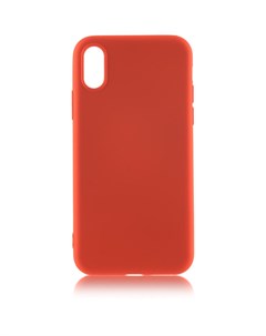 Чехол для Apple iPhone Xs Softrubber Soft touch накладка красный Brosco