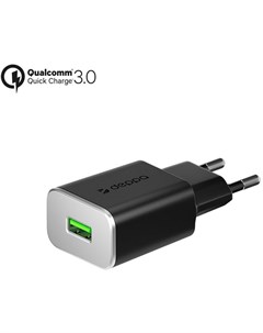 Сетевое зарядное устройство USB 2A Qualcomm Quick Charge 3 0 Черное 11384 Deppa