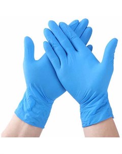 Перчатки FRC нитриловые голубые размер L 50 пар упак Fabrik