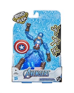 Avengers Фигурка 15 см Бенди Мстители Капитан Америка E78695X0 Hasbro