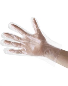 Перчатки PREMIUM полиэтиленовые белые размер M 100 шт упак Лейко