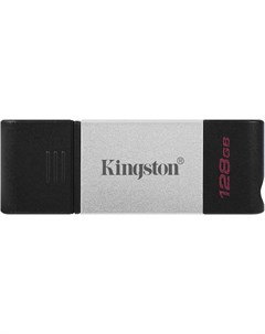 USB Flash накопитель 128GB DataTraveler 80 DT80 128GB USB Type C Черный Kingston