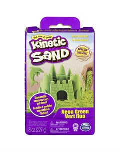 Kinetic Sand Кинетический песок набор для лепки 240 г зеленый Spin master