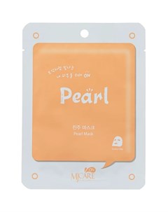 Тканевая маска Mj Care On Pearl с экстрактом жемчуга 22 г Mijin cosmetics