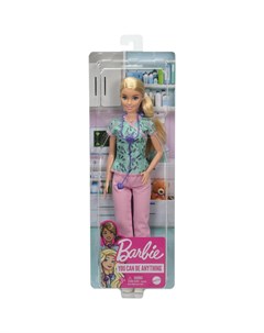 Кукла Barbie из серии Кем быть DVF50 GTW39 Педиатр Mattel